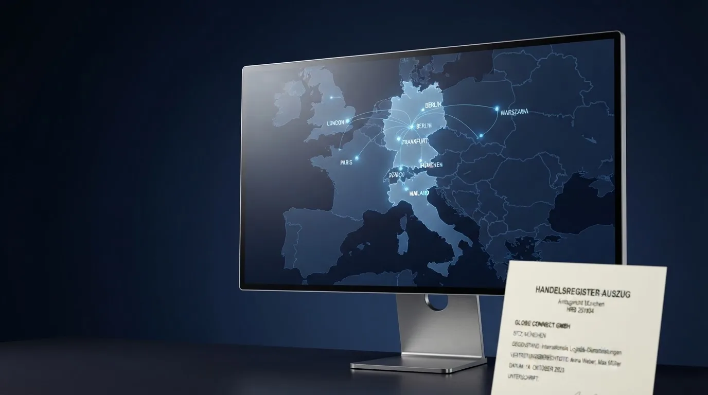 Weltkarte auf einem Bildschirm mit hervorgehobenen Ländergrenzen und verbundenen Linien.